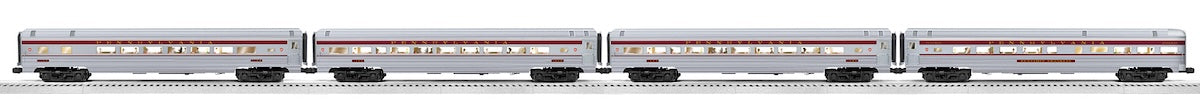 Lionel 2527090 - 18" Aluminum Passenger Car Set "Pennsylvania" (4-Car) Senator