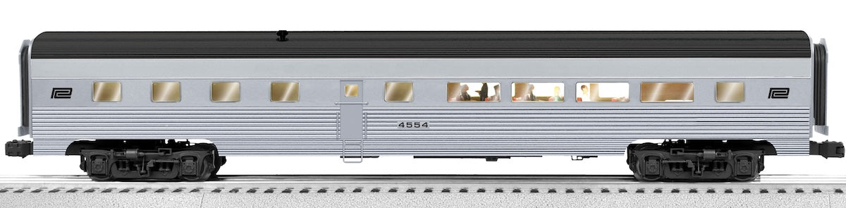 Lionel 2527150 - 18" Aluminum Sationsounds Diner Car "Penn Central"