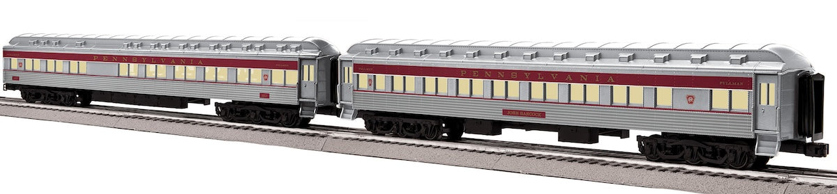 Lionel 2527390 - Vision Line 18" Aluminum Passenger Car Set "Pennsylvania" (2-Car) Shadowline