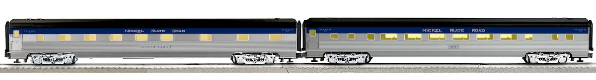 Lionel 2527500 - 21" Passenger Car Set "Nickel Plate" (2-Car)