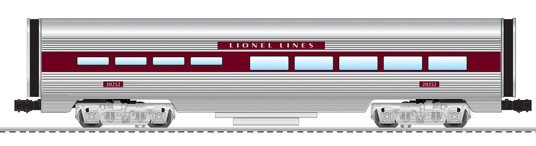 Lionel 2527670 - 15" Aluminum StationSounds Diner Car "Lionel Lines" #20252