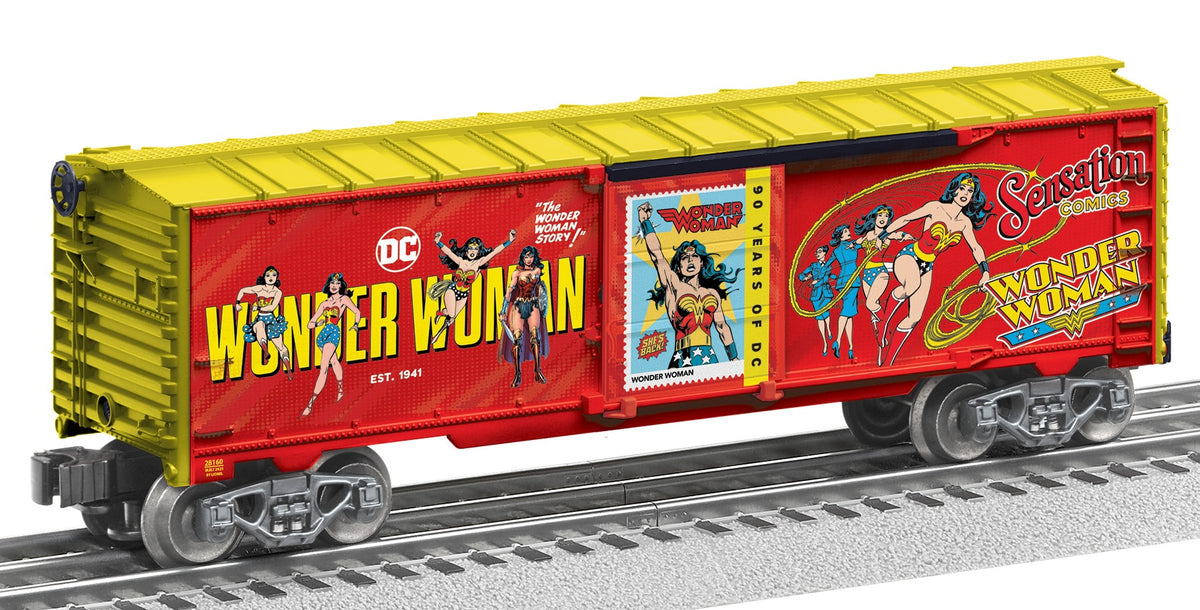 Lionel 2528160 - DC Comics - 90th Anniversary Boxcar "Wonder Woman"