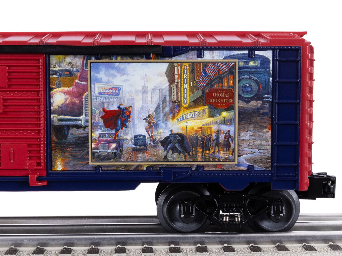 Lionel 2528170 - Thomas Kinkade Studios - DC Comics Boxcar "Superman Protector Of Metropolis"