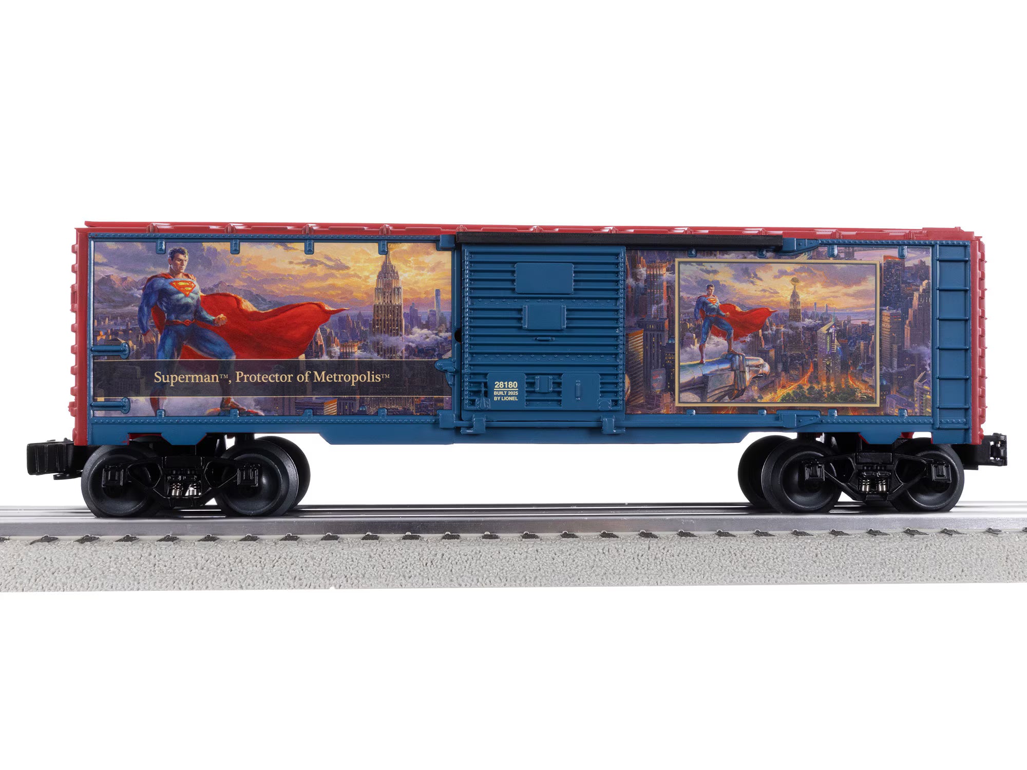 Lionel 2528180 - Thomas Kinkade Studios - DC Comics Boxcar "The Trinity I"
