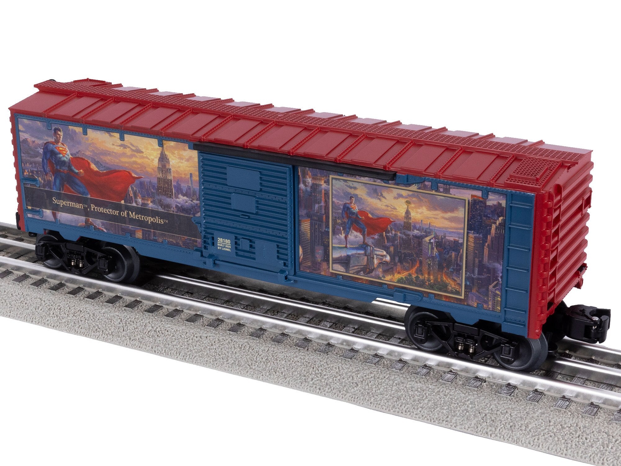 Lionel 2528180 - Thomas Kinkade Studios - DC Comics Boxcar "The Trinity I"
