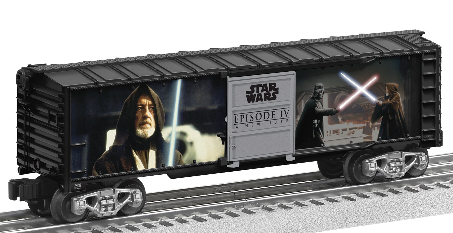 Lionel 2528260 - STAR WARS™ - Lightsaber Series Illuminated Boxcar "Darth Vader v. Obi-Wan Kenobi" #28260