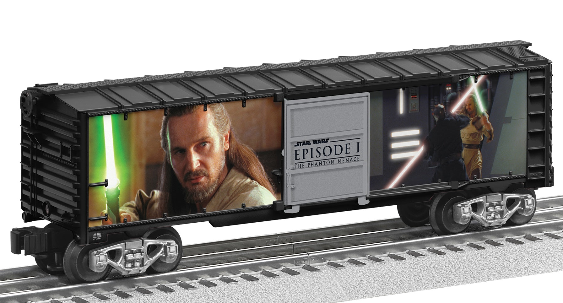 Lionel 2528280 - Star Wars - Lightsaber Series Illuminated Boxcar "Darth Maul v. Qui-Gon Jin" #28280