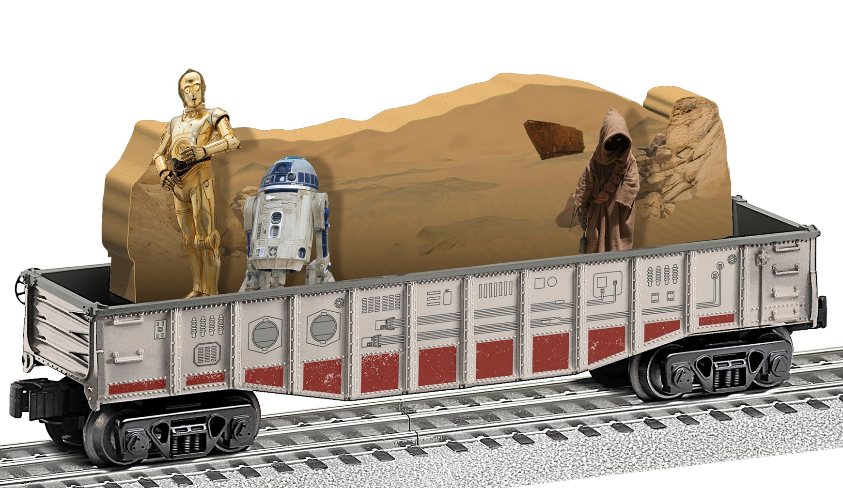 Lionel 2528310 - Star Wars - Rebel Chasing Gondola "Droids" #28310