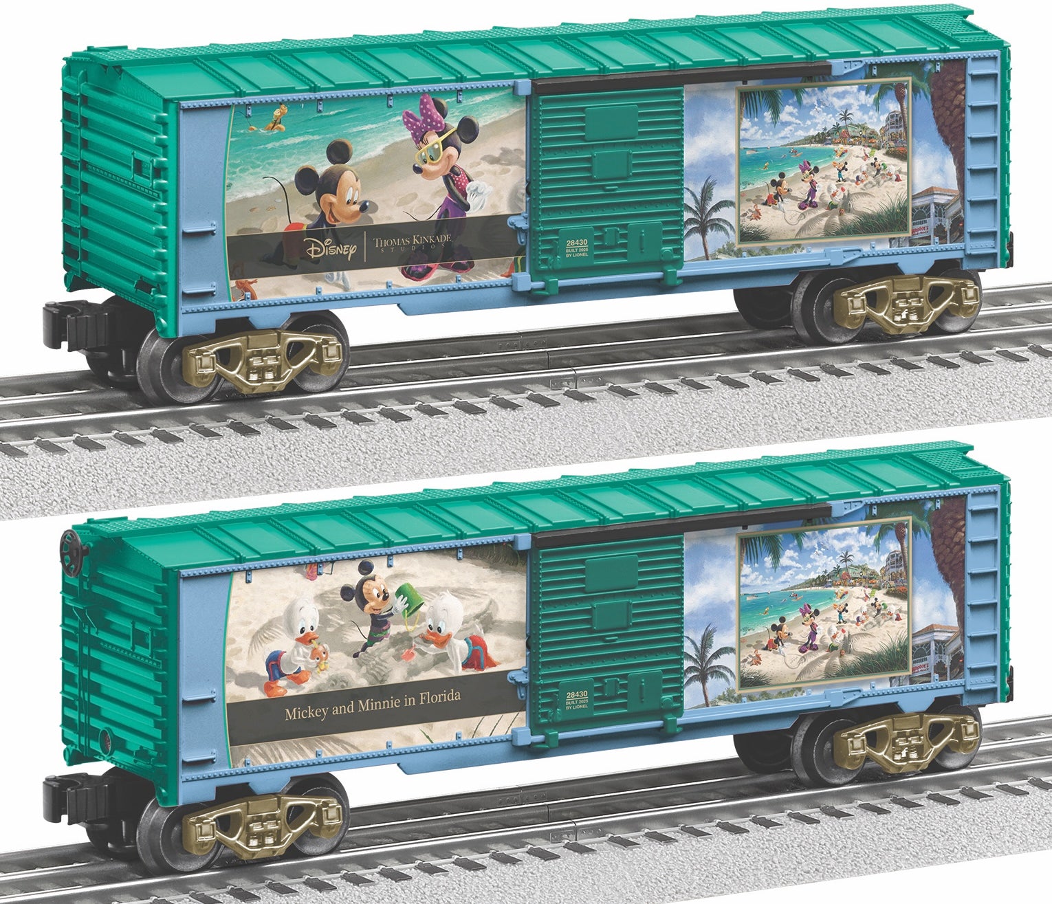 Lionel 2528430 - Disney / Thomas Kinkade Studios Studios Studios - Mickey & Minnie in Florida Boxcar  #28430