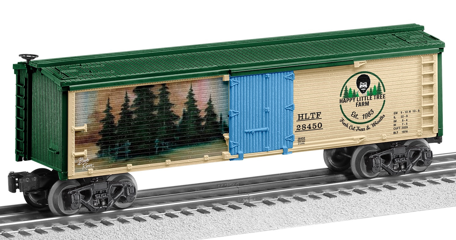 Lionel 2528450 - Bob Ross - Reefer Car "Happy Tree Farm" #28450