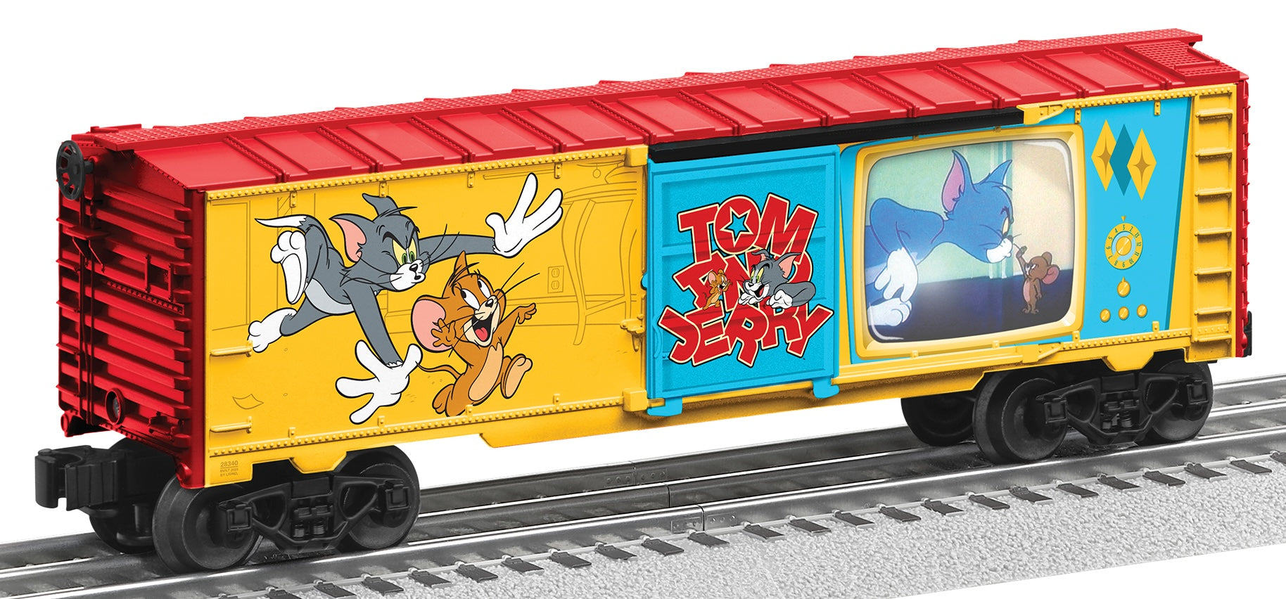 Lionel 2528530 - DC Comics - Illuminated Cartoon Boxcar "Tom & Jerry"