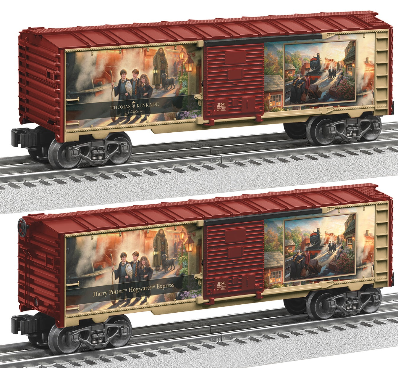 Lionel 2528540 - Harry Potter / Thomas Kinkade Studios Studios Studios - Boxcar "Hogwarts Express" #28540