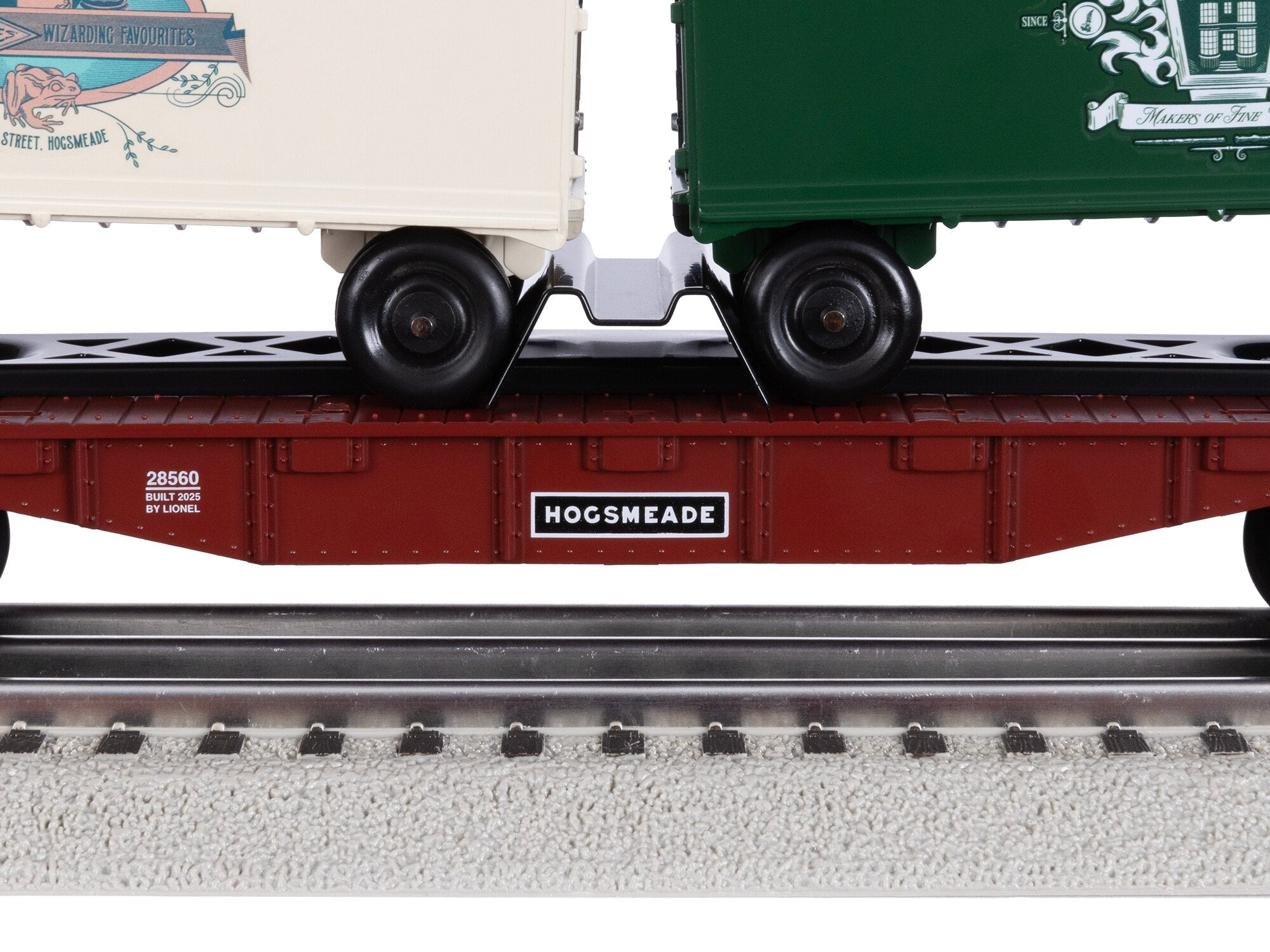 Lionel 2528560 - Harry Potter - Flatcar "Hogsmeade" w/ Piggyback Trailer