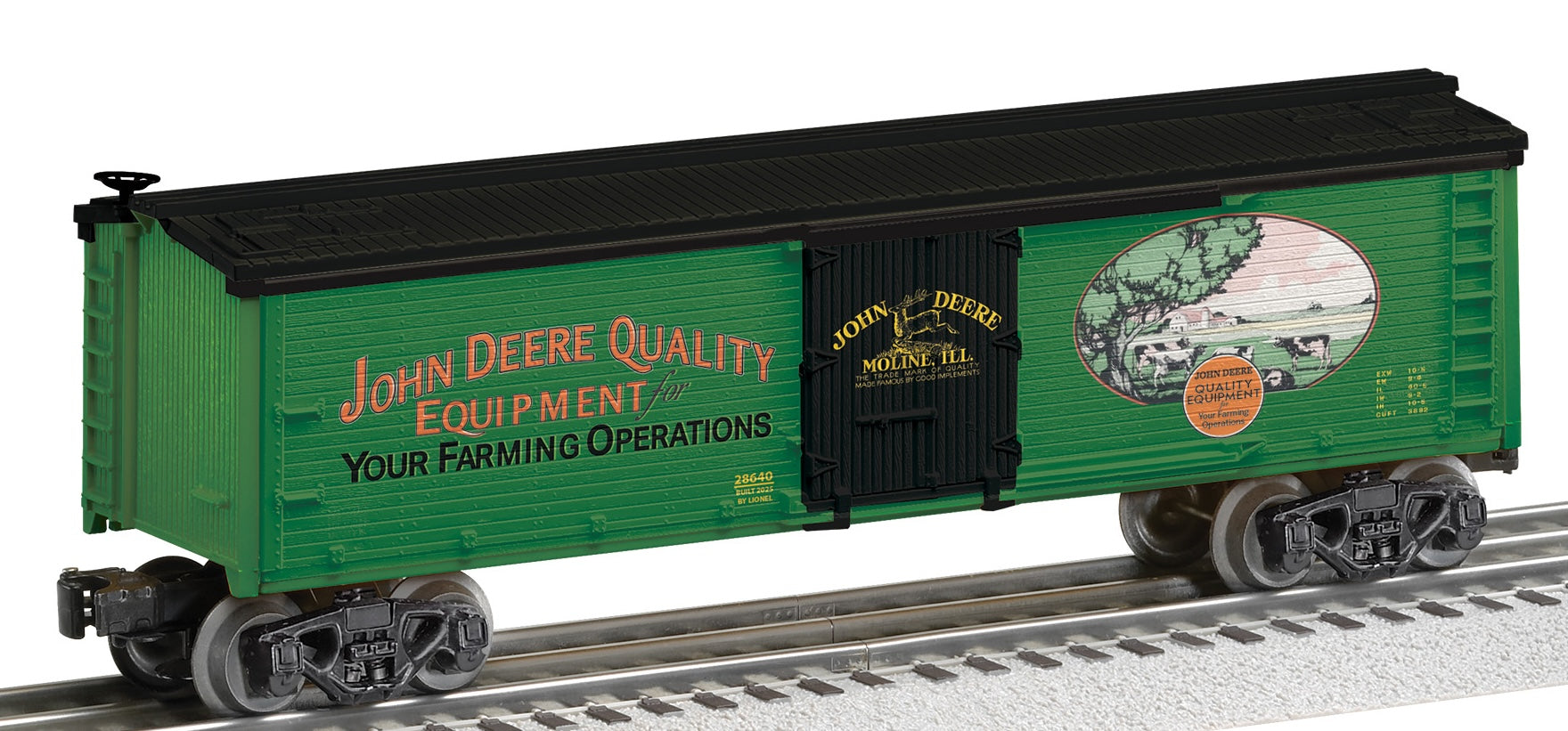 Lionel 2528640 - John Deere - Reefer Car "Quality Equipment" #28640