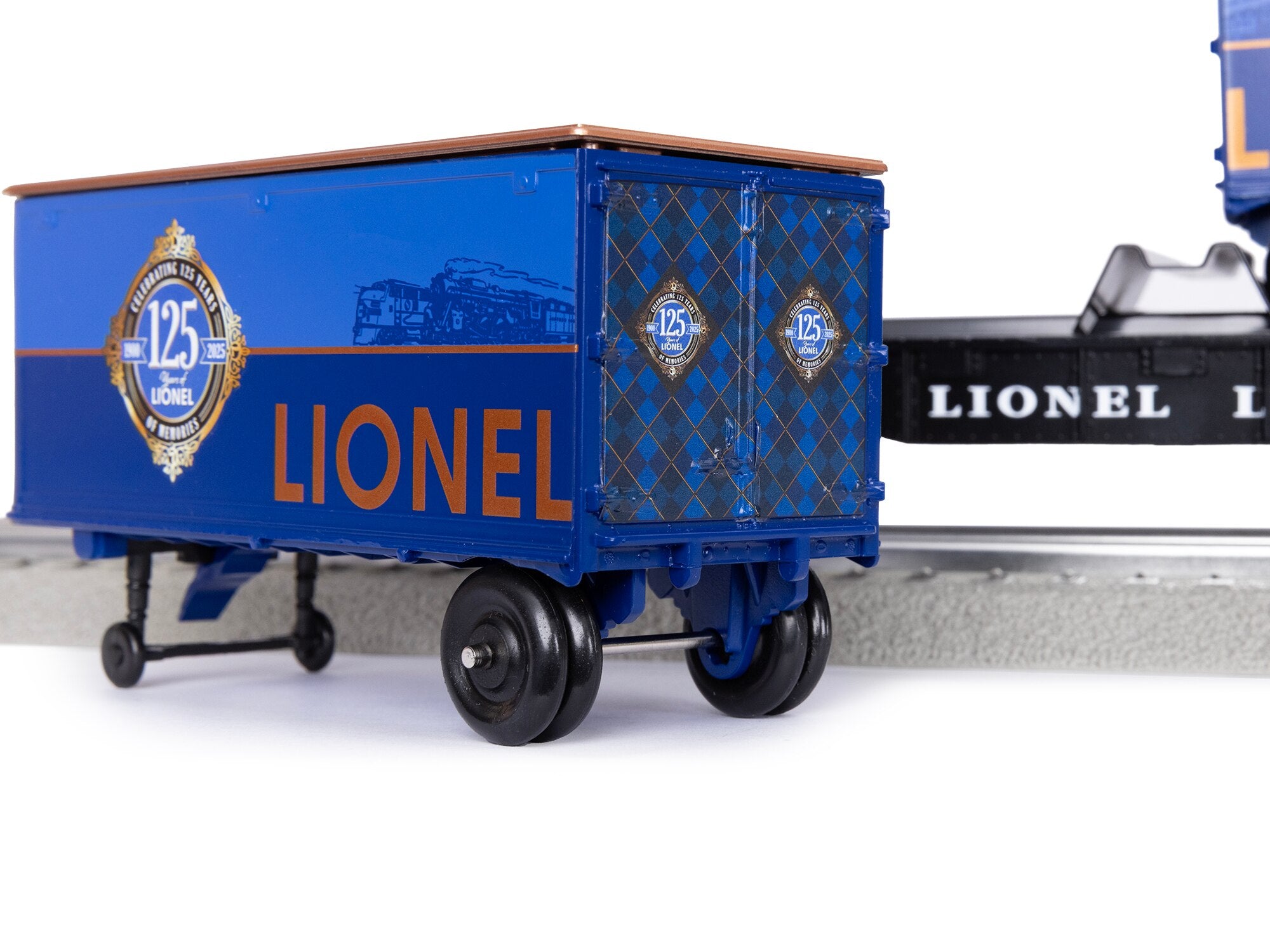 Lionel 2528650 - Lionel 125th Flatcar "Lionel Lines" w/ Piggyback Trailers