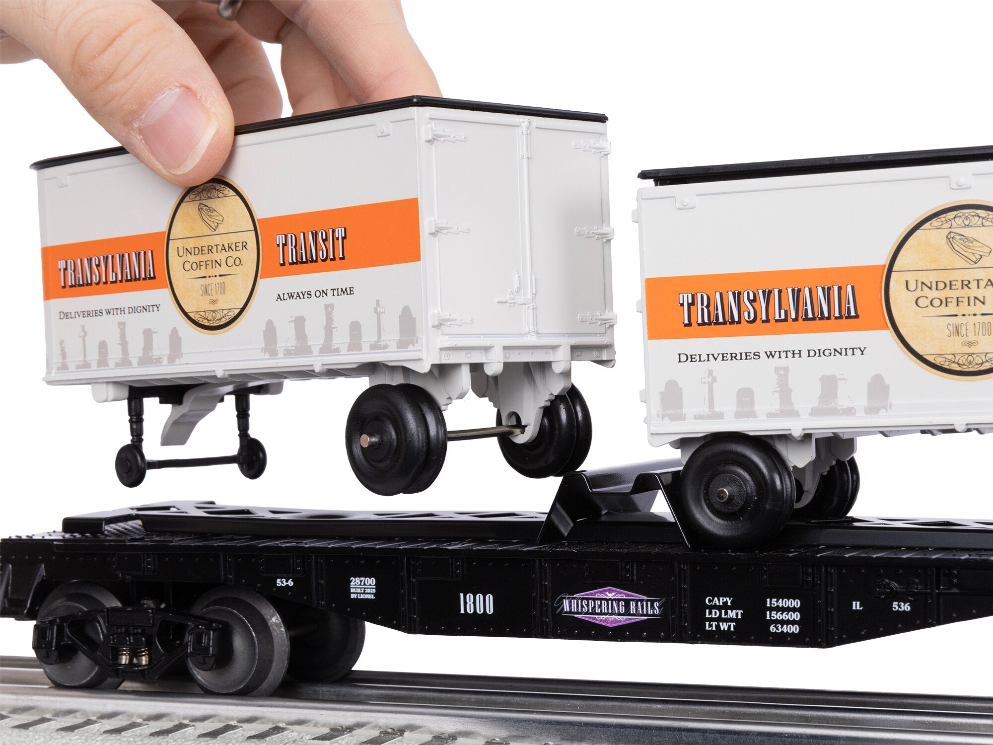 Lionel 2528700 - Flatcar "Whispering Rails" w/ Piggyback Trailers