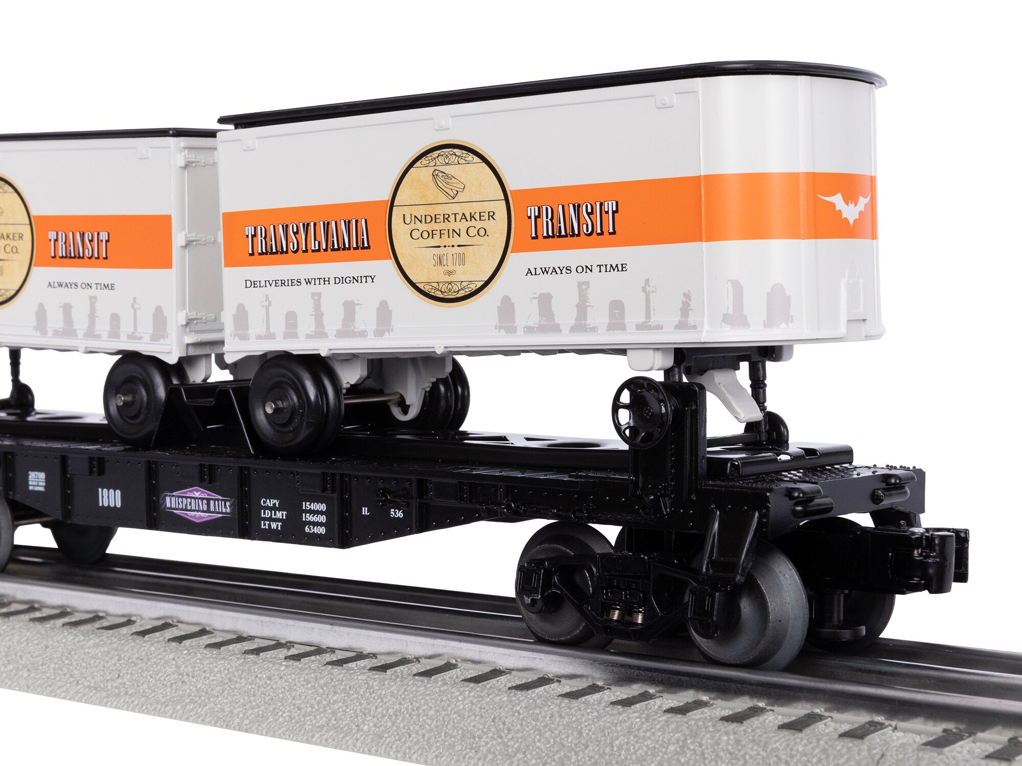 Lionel 2528700 - Flatcar "Whispering Rails" w/ Piggyback Trailers