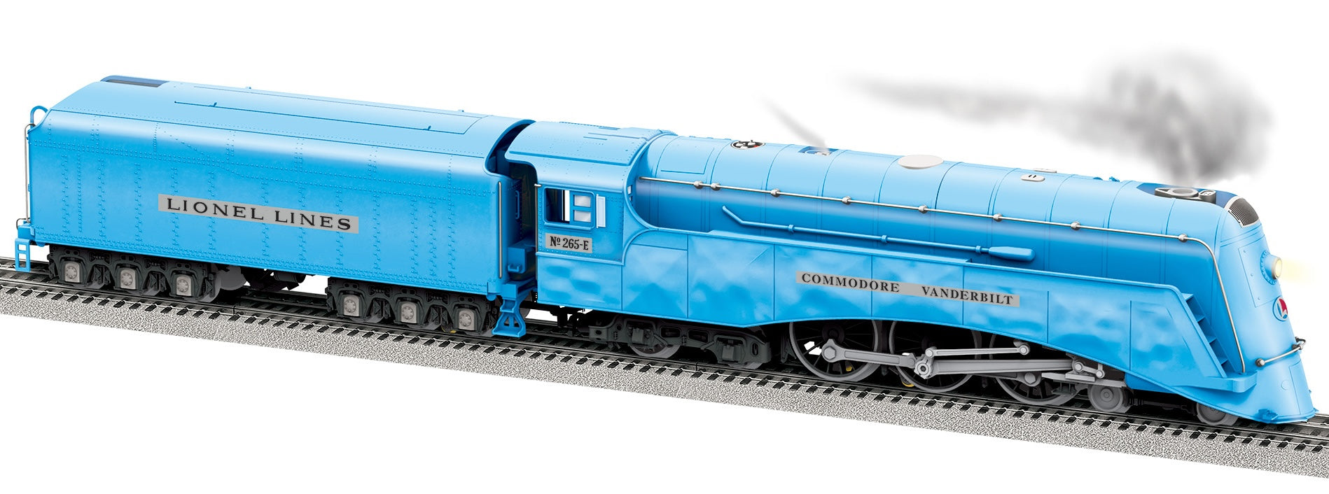 Lionel 2531380 - 125th Anniversary - Vision Line Commodore Vanderbilt Husdon Steam Locomotive "Lionel Lines" #265-E (Blue)