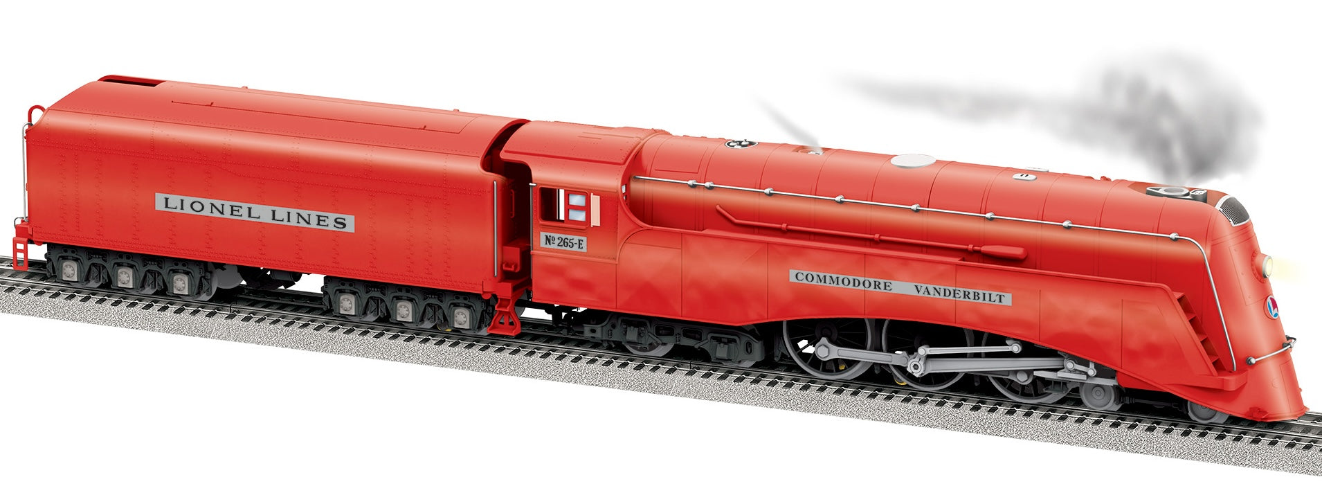 Lionel 2531390 - 125th Anniversary - Vision Line Commodore Vanderbilt Husdon Steam Locomotive "Lionel Lines" #265-E (Red)