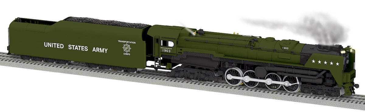 Lionel 2531850 - Legacy S2 Steam Locomotive "U.S. Army" #1903 General Douglas MacArthur - Custom Run for MrMuffin'sTrains