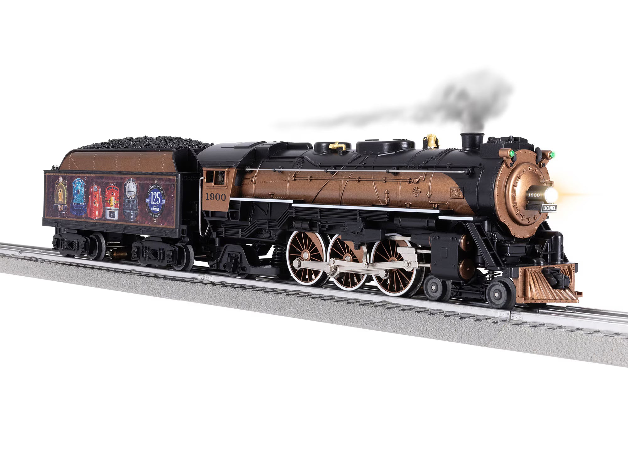 Lionel 2532060 - 125th Anniversary - LionChief +2.0 Pacific Steam Locomotive "Lionel" #1900 (Angela Trotta Thomas)