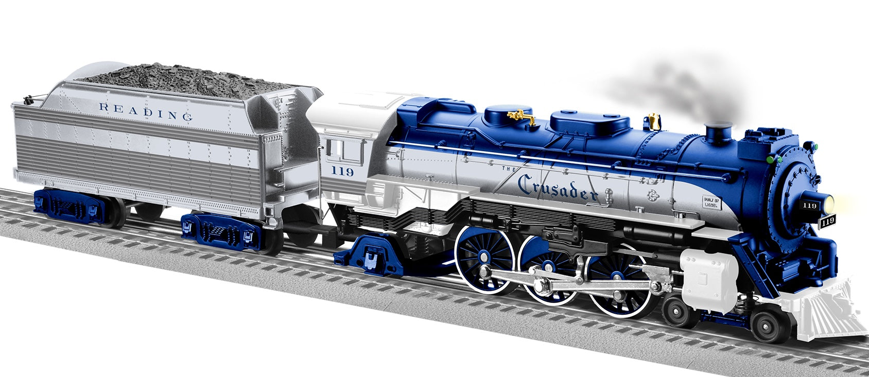 Lionel 2532080 - LionChief+ 2.0 - Pacific Steam Locomotive "Reading" #119 (Crusader)