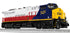 Lionel 2533589 - Legacy - ES44 Diesel Locomotive "CSX/Western Maryland" #1852 (Non-pwd)