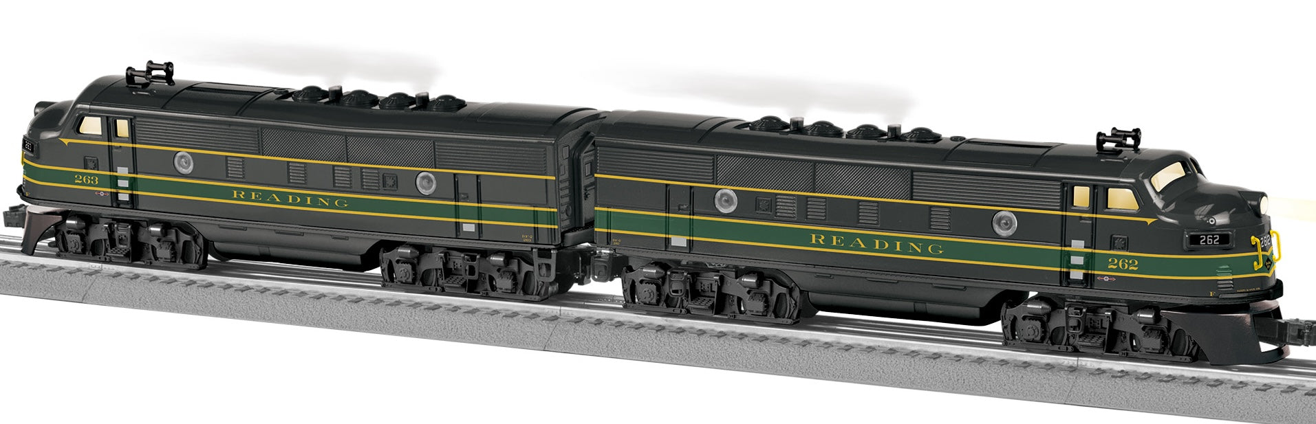 Lionel 2534080 - LionChief+ 2.0 F3 AA Diesel Locomotive "Reading" #262/#263