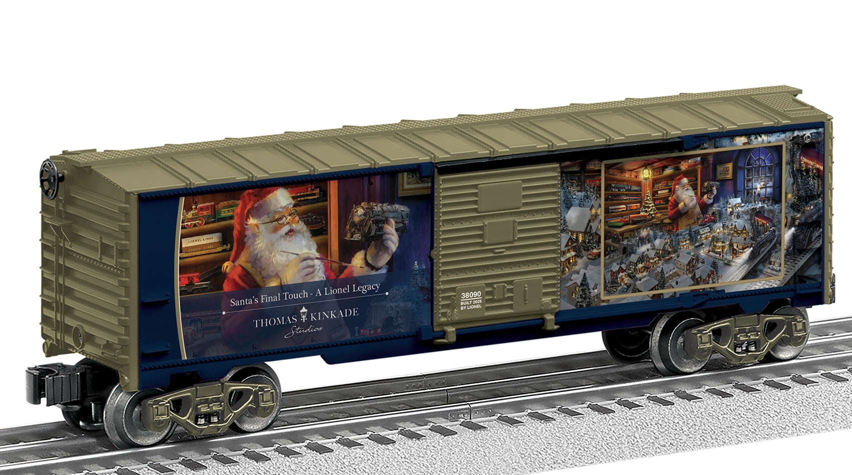 Lionel 2538090 - Christmas / Thomas Kinkade - 125th Anniversary Boxcar "Santa's Final Touch - A Lionel Legacy"