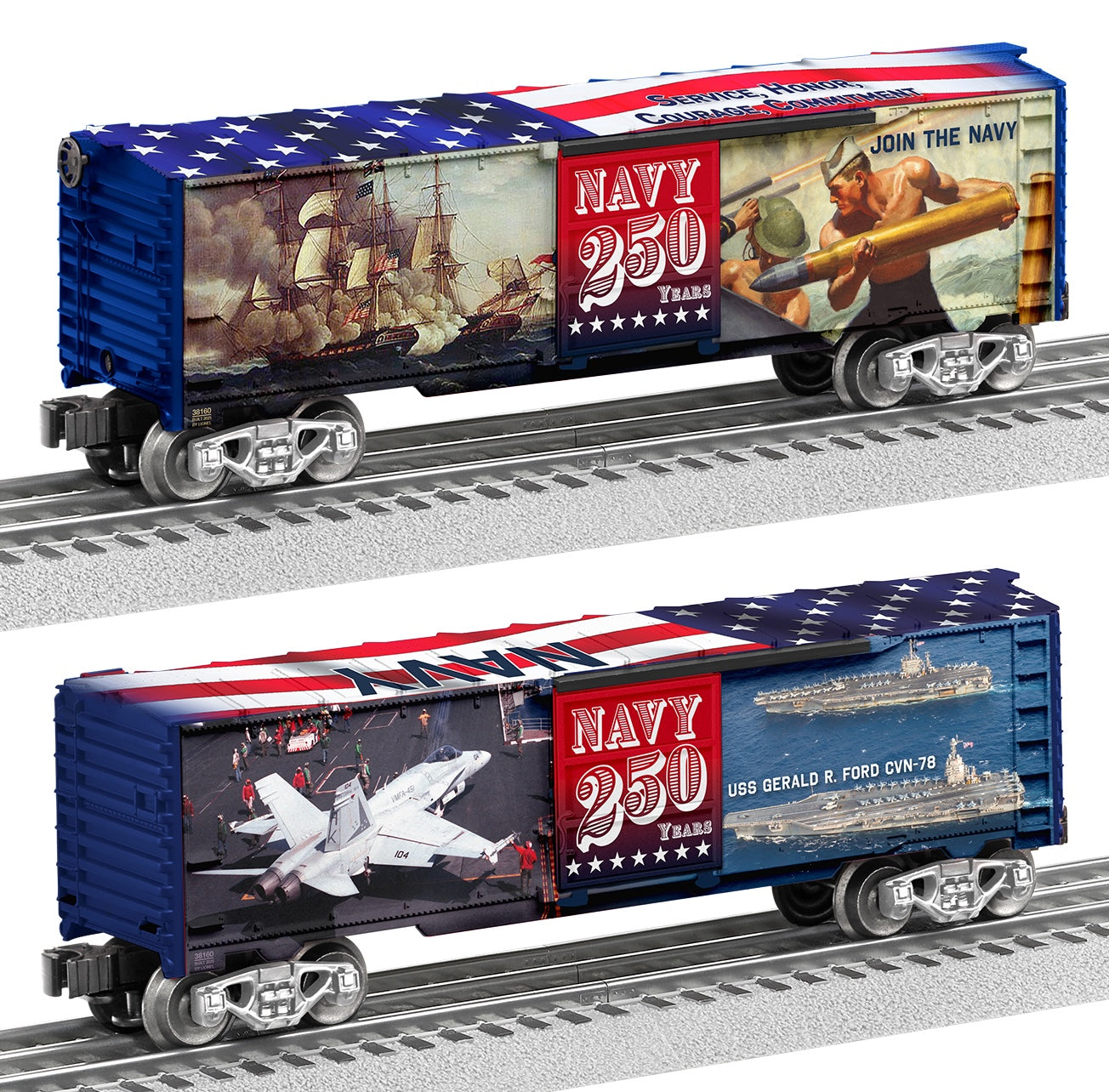 Lionel 2538160 - 250th Anniversary - Boxcar "U.S. Navy" #38160