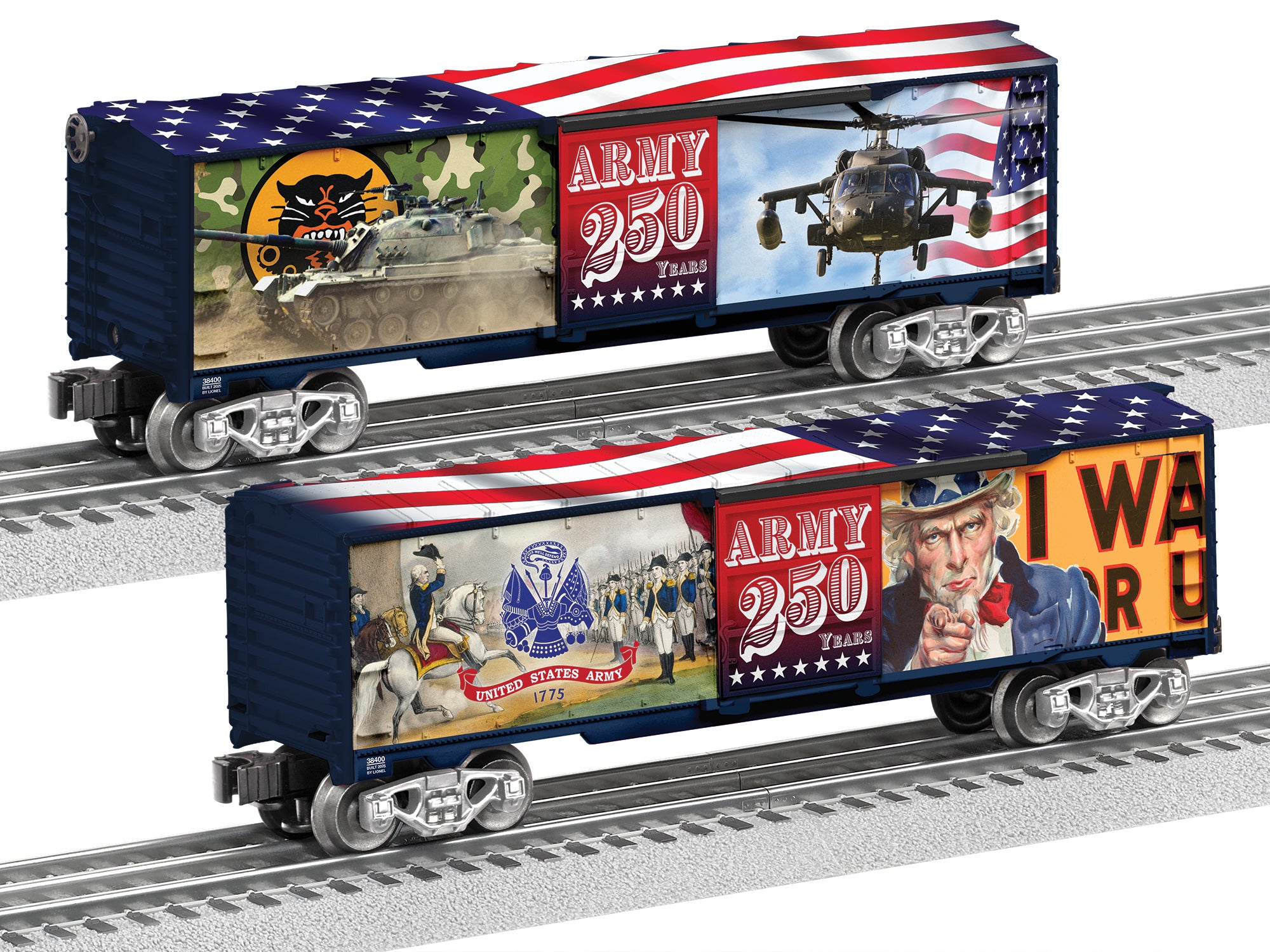 Lionel 2538400 - 250th Anniversary "U.S. Army" Boxcar
