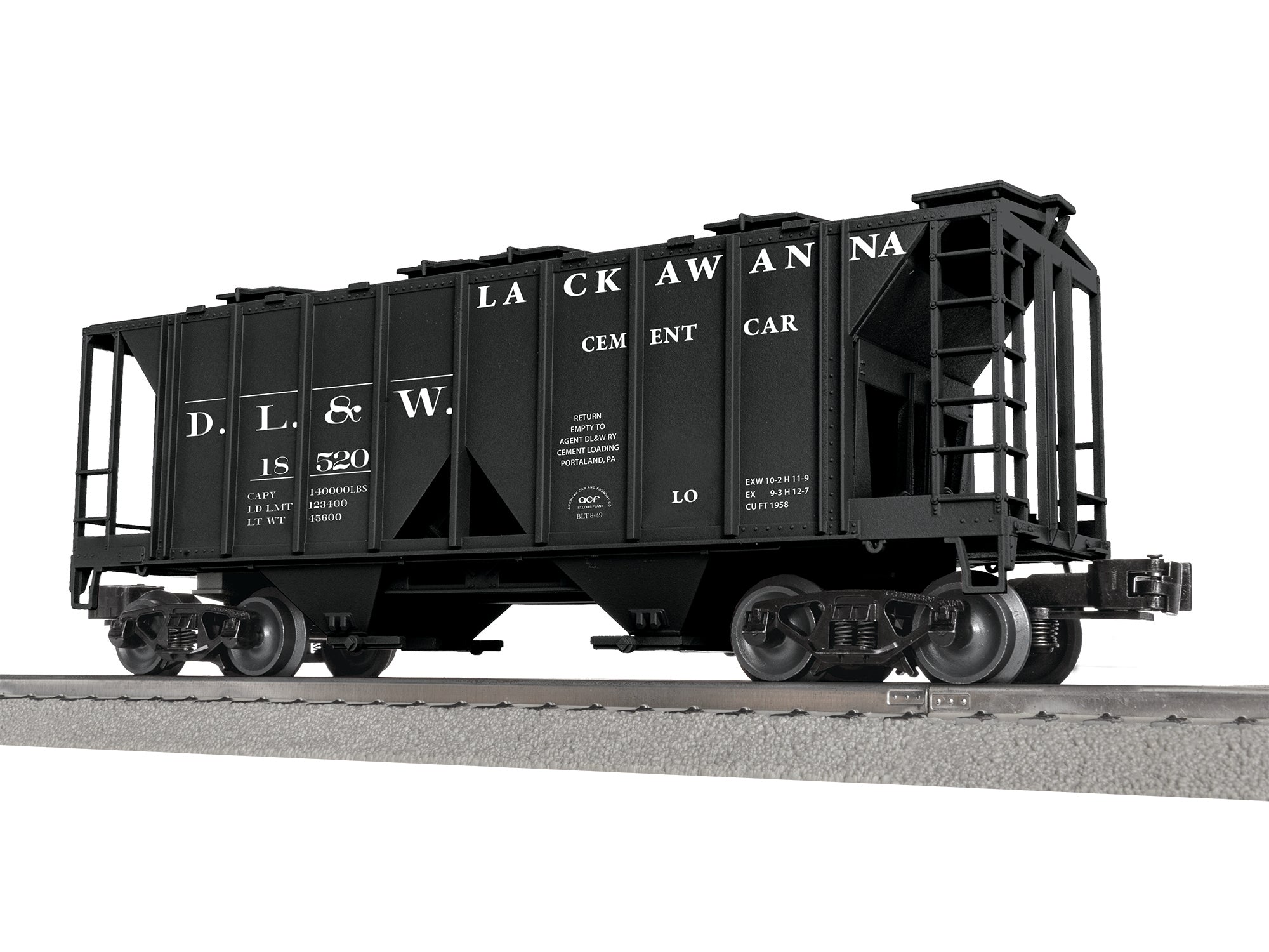 Lionel 2542082 - AC-2 Covered Hopper "Delaware, Lackawanna, & Western" #18520