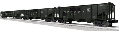 Lionel 2542245 - 3-Bay Hopper w/Peaked Ends "Pennsylvania" Pack B (3-car) - MrMuffin'sTrains
