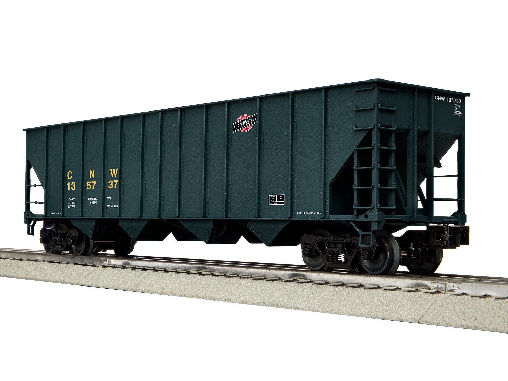 Lionel 2542259 - 4-Bay Hopper Car "Chicago & North Western" #135737