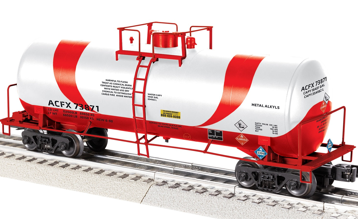 Lionel 2542352 - 40' Tank Car "ACFX" #73871