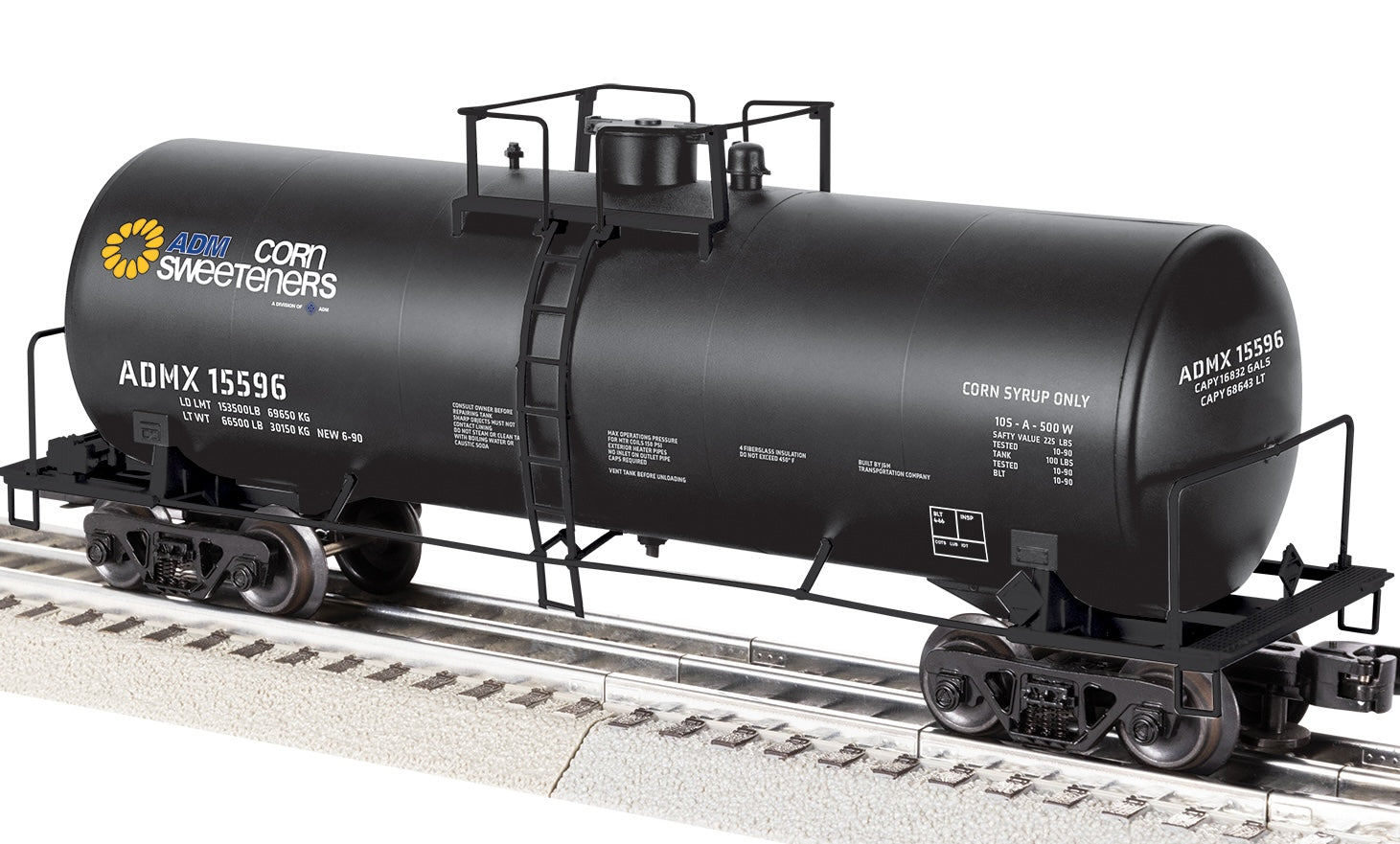 Lionel 2542362 - 40' Tank Car "ADM" #15596