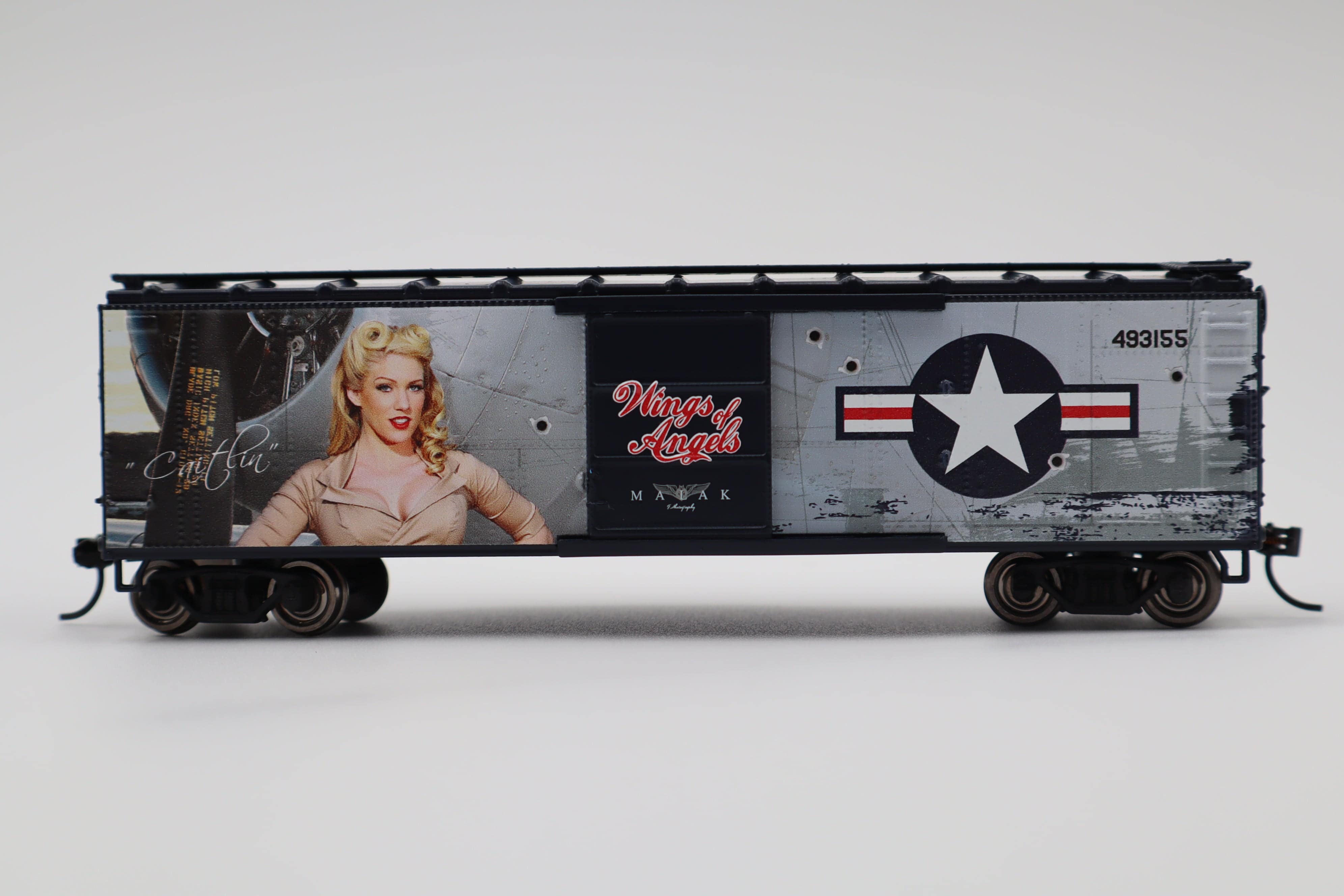 Lionel HO 2554010 - U.S. Army Boxcar "Wings of Angels - Caitlin" #493155