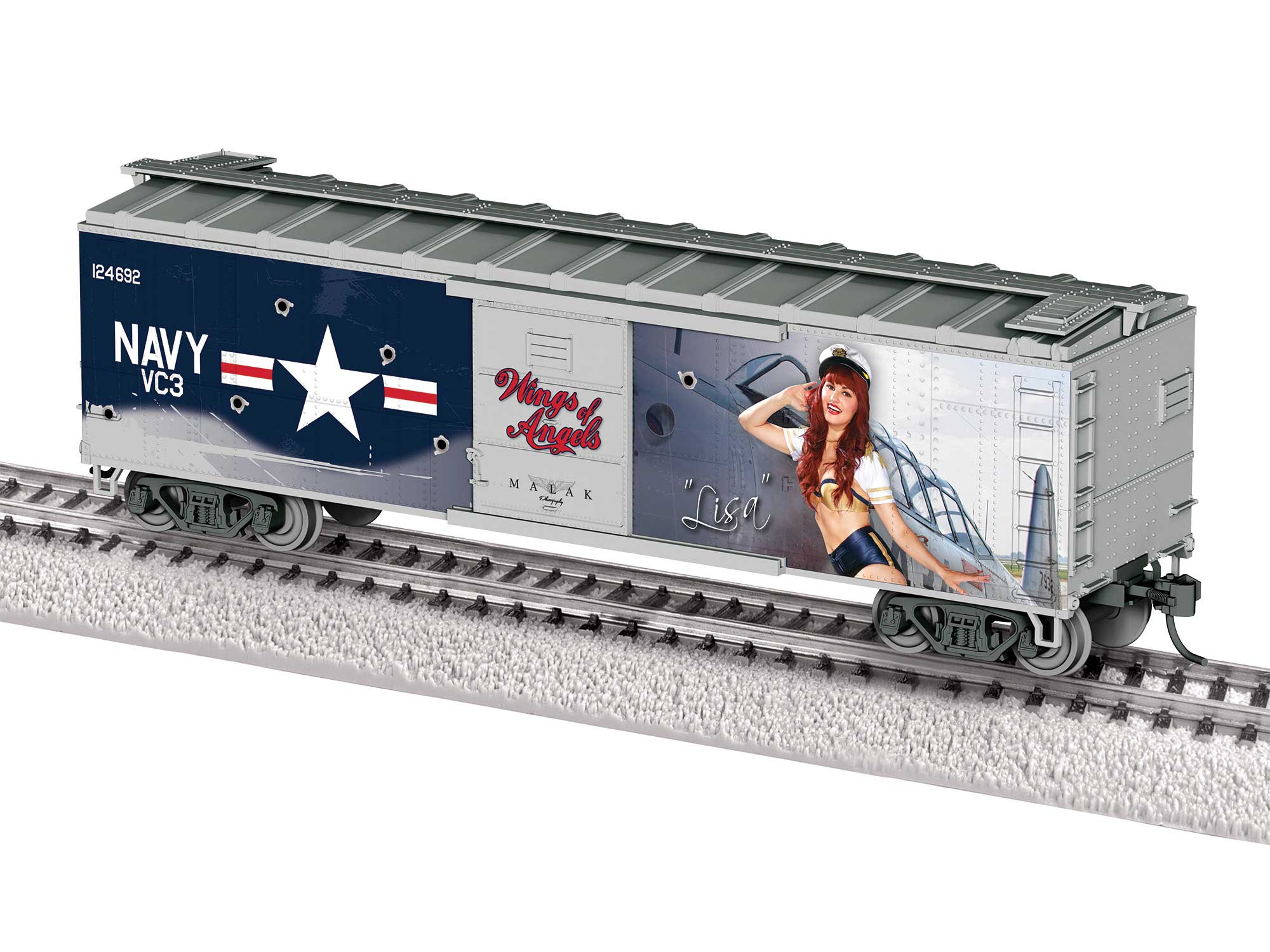 Lionel HO 2554030 - U.S. Army Boxcar "Wings of Angels - Lisa Marie" #124692