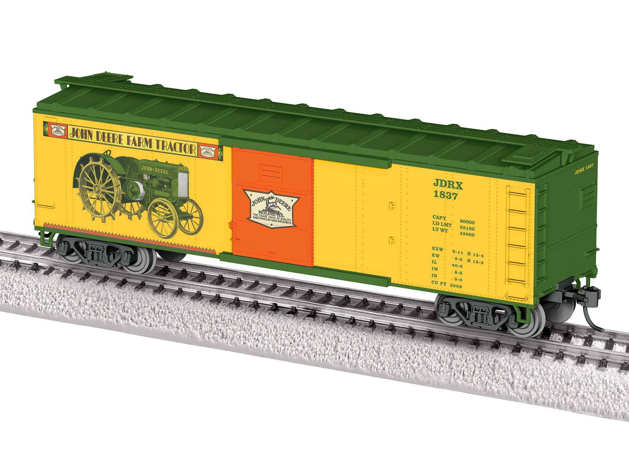 Lionel HO 2554080 - Boxcar "John Deere Farm Tractor" #1837