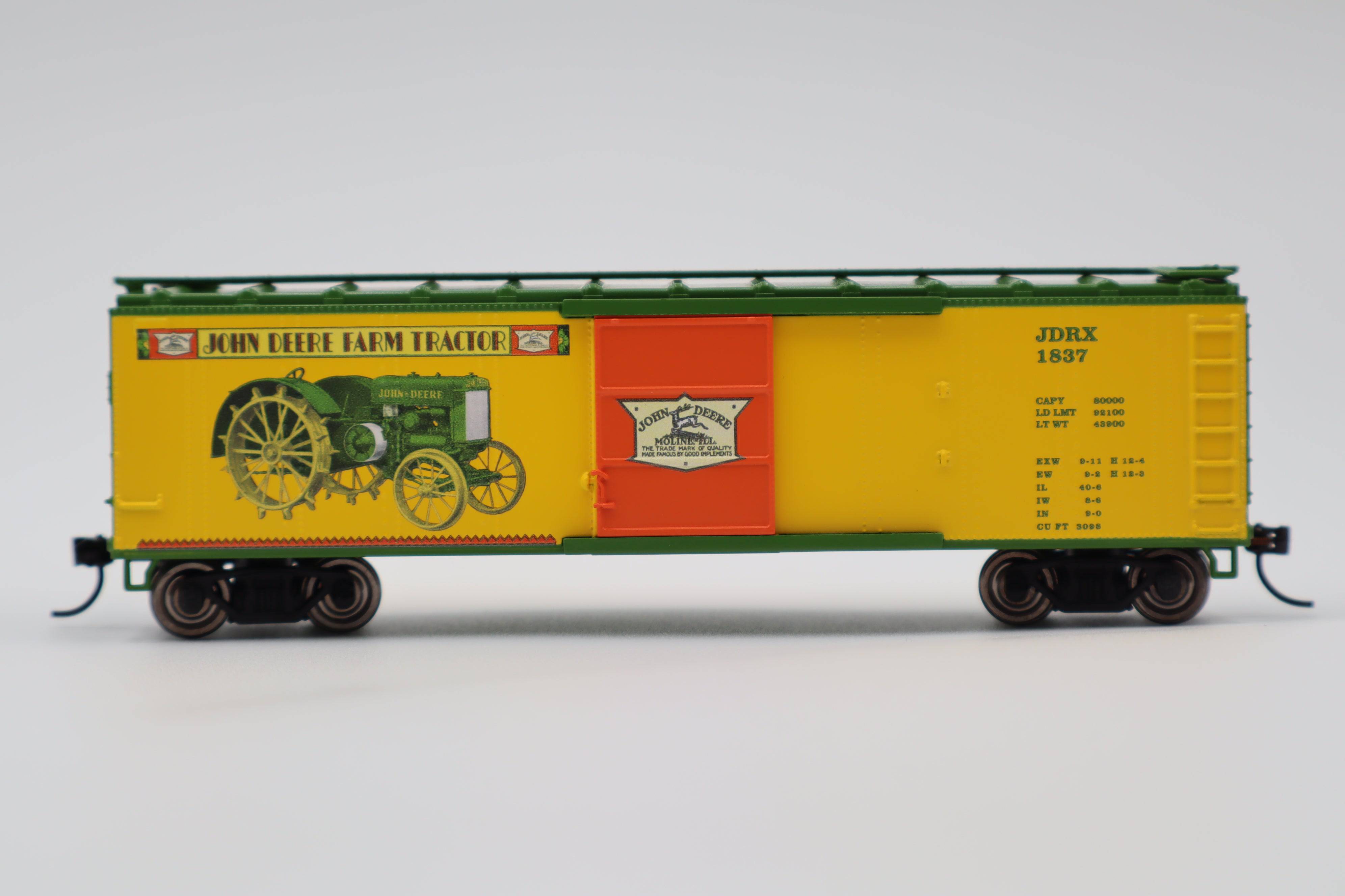 Lionel HO 2554080 - Boxcar "John Deere Farm Tractor" #1837