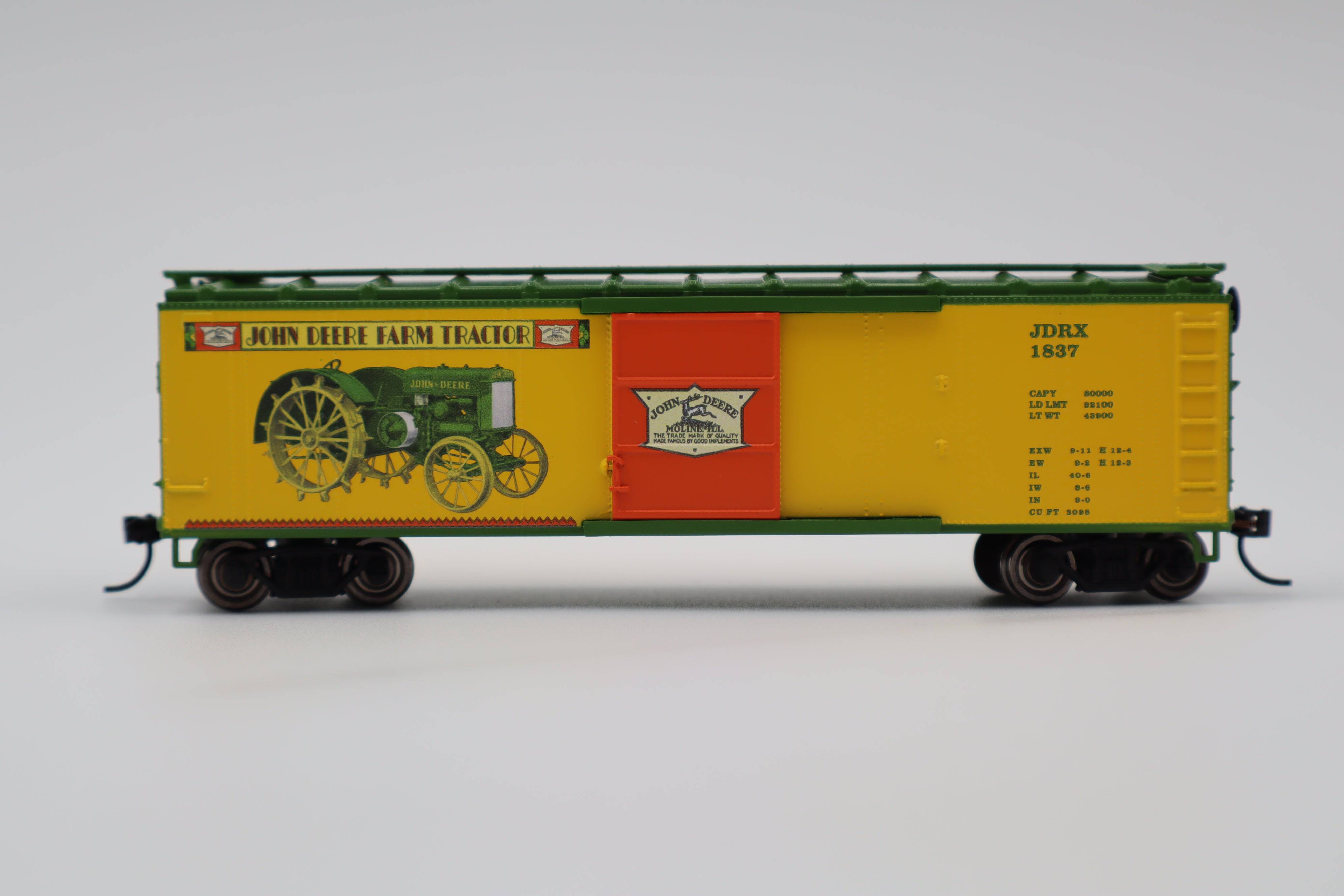 Lionel HO 2554080 - Boxcar "John Deere Farm Tractor" #1837