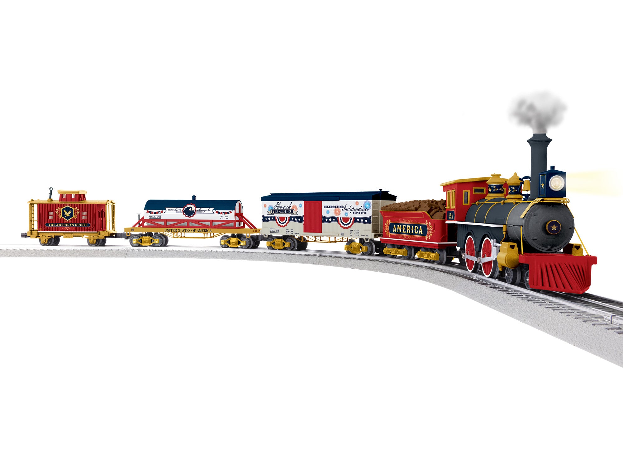 Lionel 2623030 - LionChief 4-4-0 Freight Set "U.S. America Celebration" w/ Bluetooth 5.0