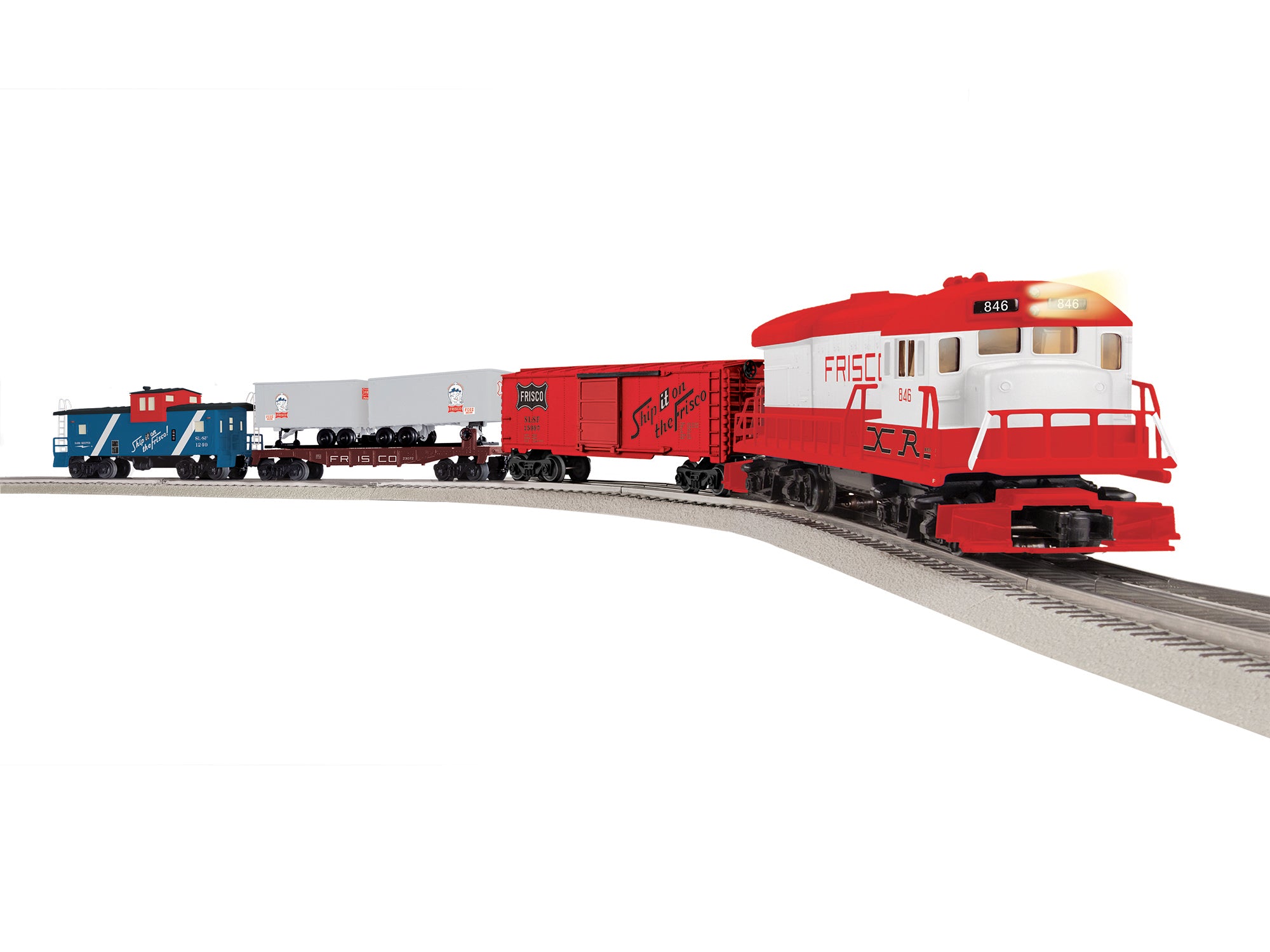 Lionel 2623070 - Frisco Shipping Service LionChief U36B Freight Set with Bluetooth 5.0