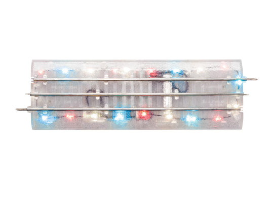 Lionel 2625010 - Fastrack - Patriotic Lighted - 10" Straight Track (4-Pack)