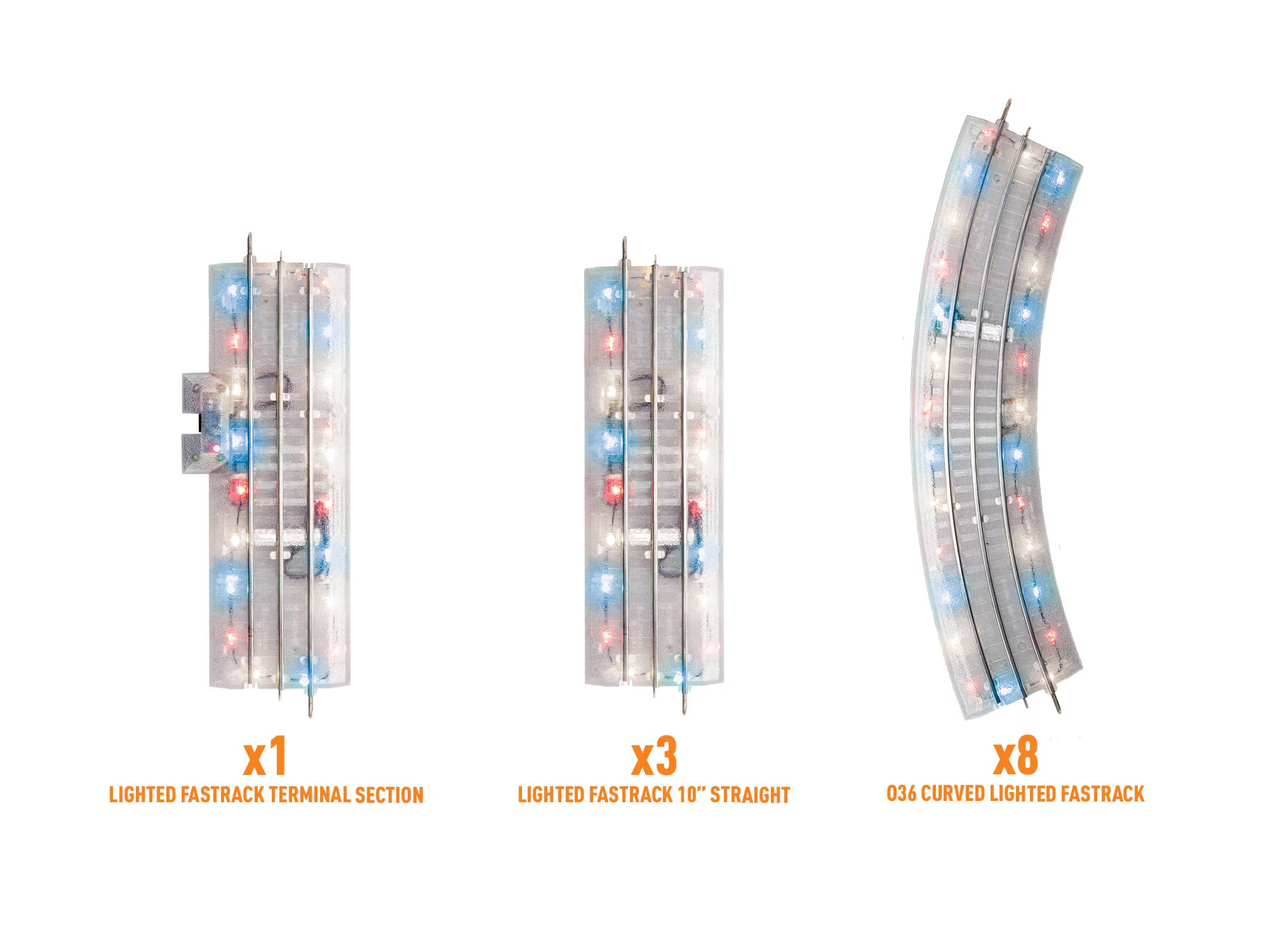 Lionel 2625030 - Fastrack - Patriotic Lighted - 40" x 60" Oval Track Pack