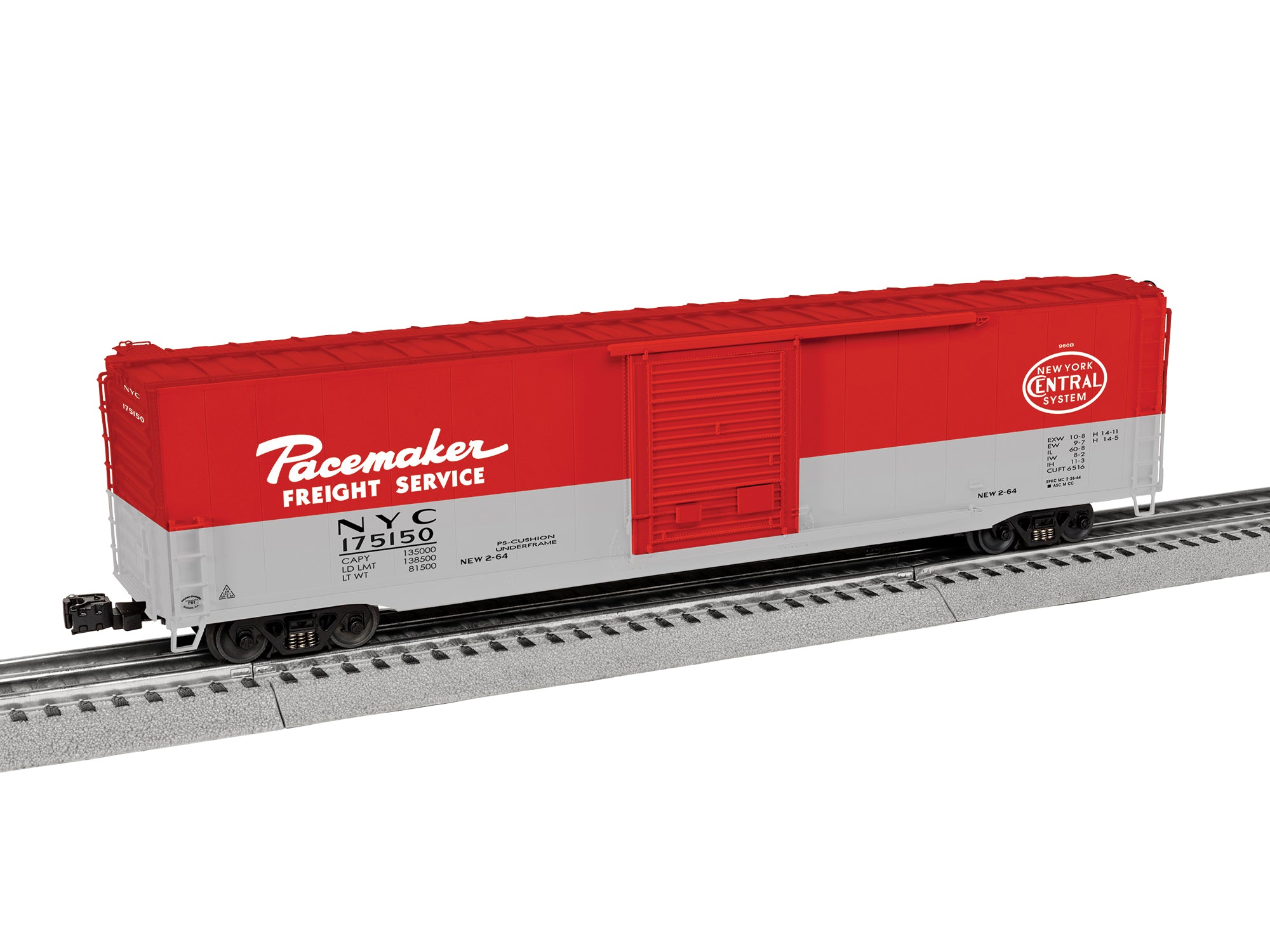 Lionel 2626101 - 60' Single Door Boxcar "New York Central" #175150 (Pacemaker)