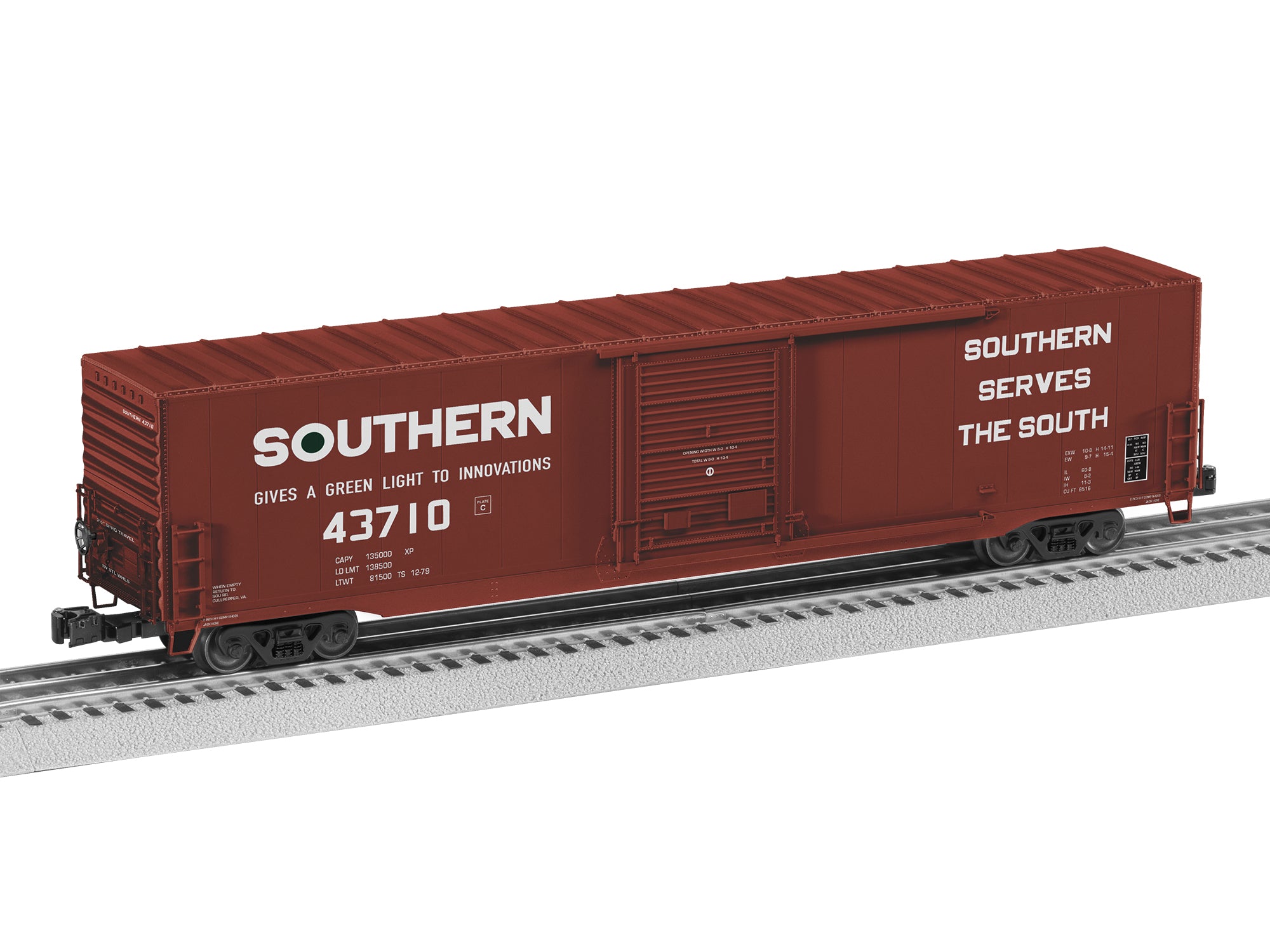 Lionel 2626121 - 60' Single Door Boxcar "Southern" #43710