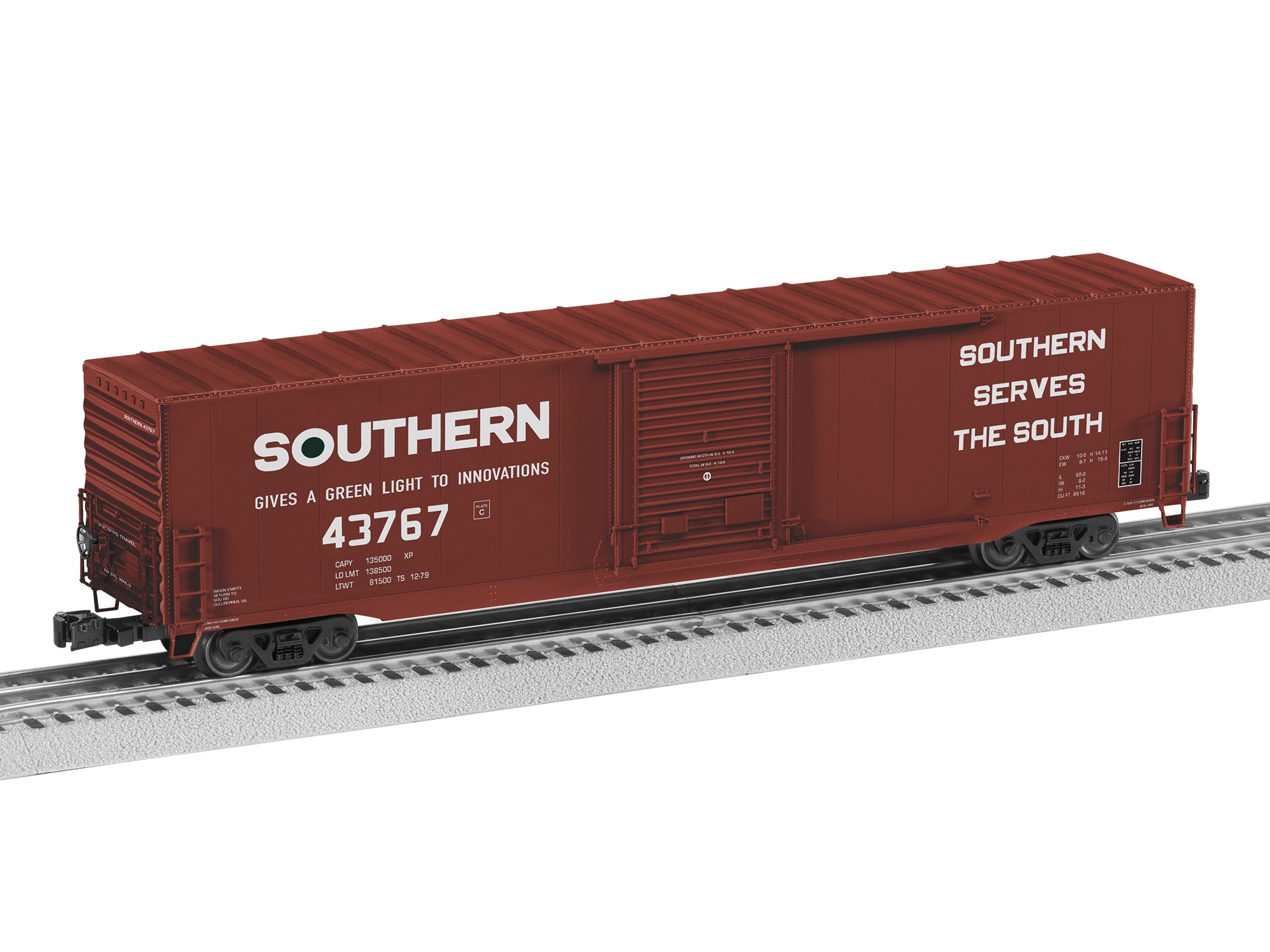 Lionel 2626122 - 60' Single Door Boxcar "Southern" #43767
