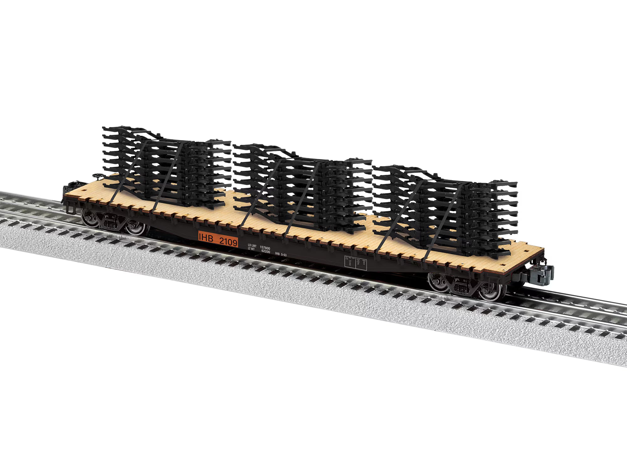 Lionel 2626130 - PS-4 Flatcar "Indiana Harbor Belt" #2109 w/ Auto Frame Load