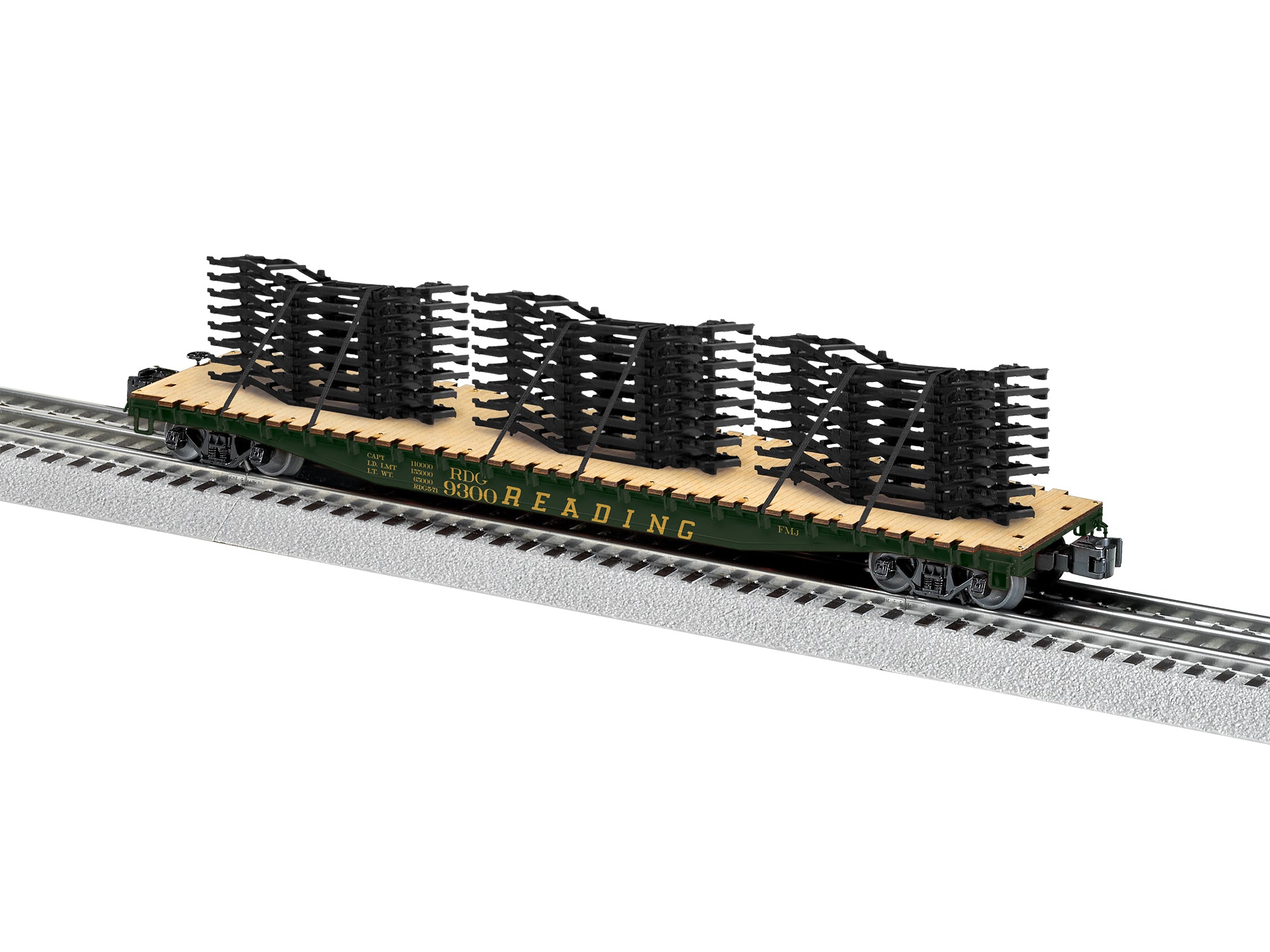 Lionel 2626140 - PS-4 Flatcar "Reading" #9300 w/ Auto Frame Load